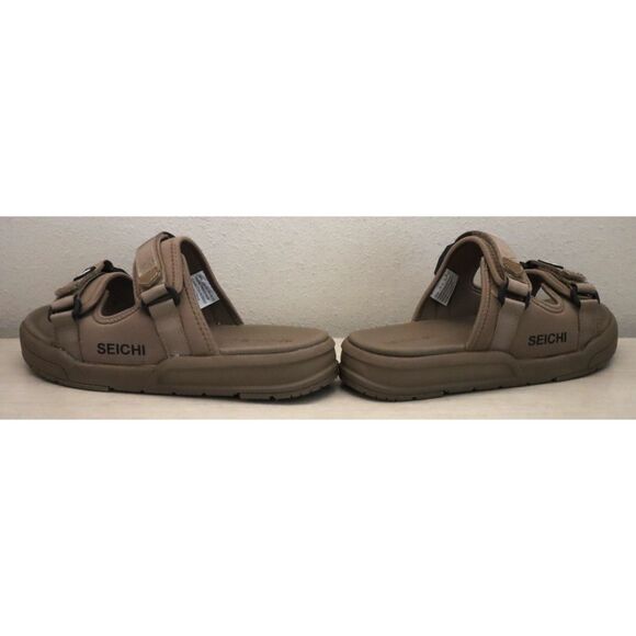 Seichi Men\'s Sz 10 Taupe Sandoru Ichi Comfort Slide Sandals